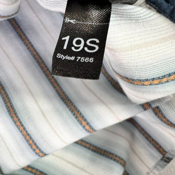 Kuhl Shirt Mens Large Bohemian Button Up Multicolor Striped Short Sleeve - Picture 11 of 12